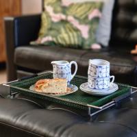 Salon cosy avec pouf